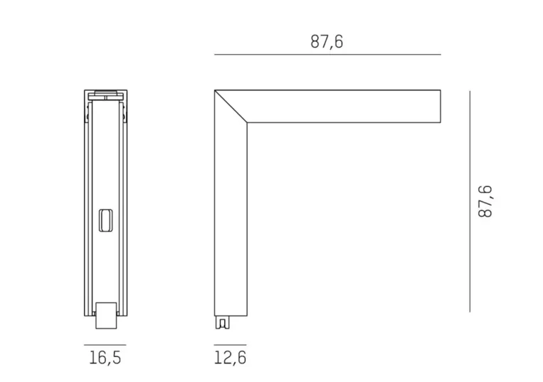 Magnetics Eckverbinder Wand/decke